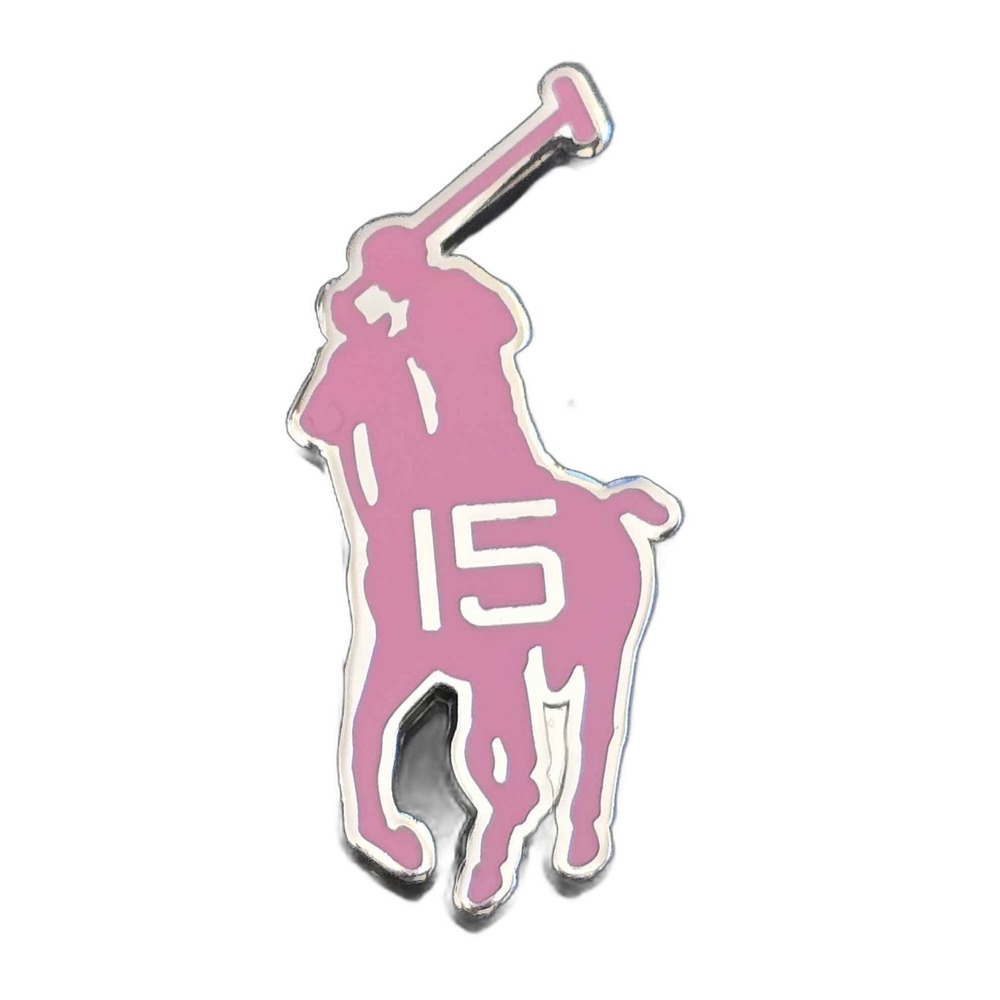 Macys Ralph Lauren Pink Pony 15th Anniversary Commemorative Lapel Hat Pin JBX1